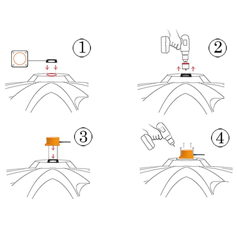 ME201WZ Tuya APP ZigBee WiFi Ultrasonic Wireless Remote Detector Water Tank Fuel Oil Liquid Level Sensor Alarm Indicator