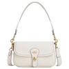 Hadley 25 Metal Logo Turnlock Closure Leather Crossbody Shoulder Bag Medium Women Bags White CY683-IMCHK