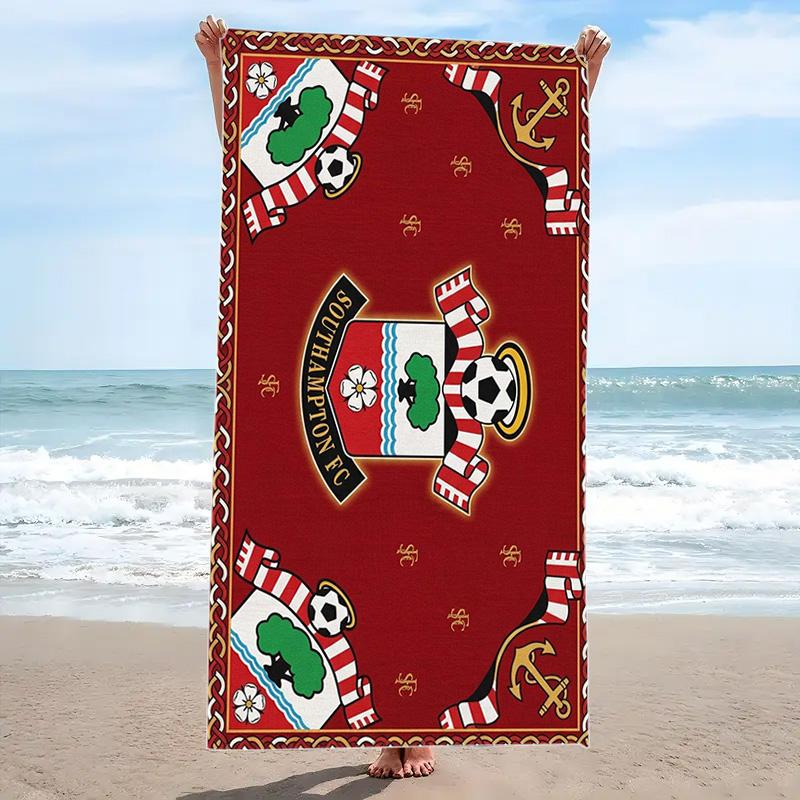 Southampton Print Beach Towel, Large Soft Quick Dry Towel for Beach Camping Swimming