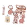Flowerknows Kompletní dárková sada make-upu Dlouhotrvající lesk na rty, Paleta tvářenek a třpytivých očních stínů, Vše v jednom Beauty sada Dárková krabička