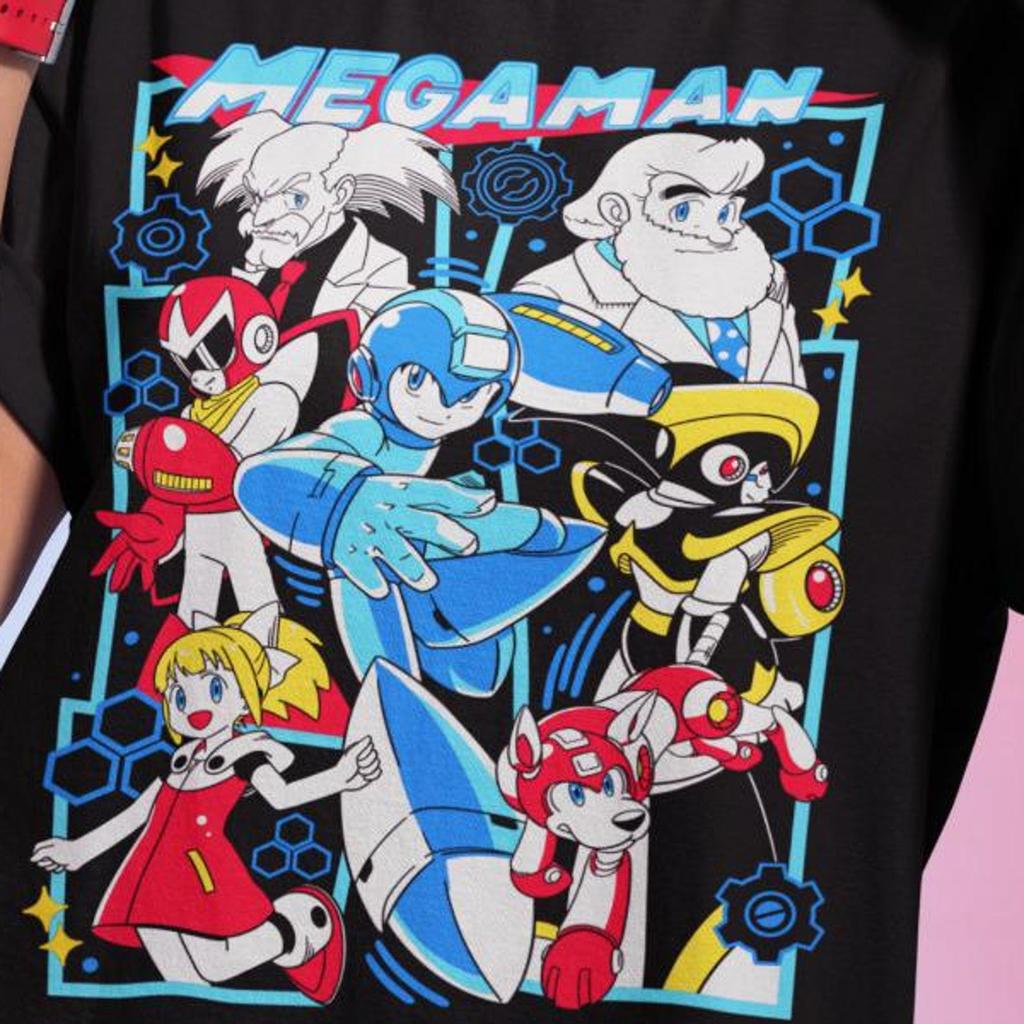 Maglietta Unisex Anime Mega Man, T-shirt Grafica Manga
