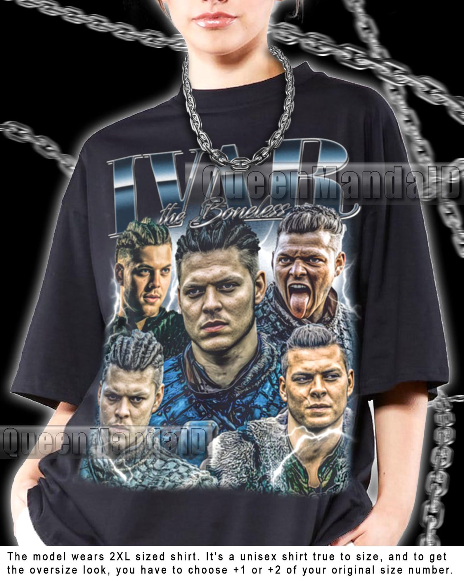 Retro Ivar The Boneless Shirt 90s Retro Fan Tee, Unisex Movie T-Shirt, Vintage Style PK212 S