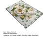 3D Visual Flower Rug Diatomaceous Earth Absorbent Bath Mat Floral Floor Mat with Non-Slip Backing for Entrance Kitchen Bathroom Shower