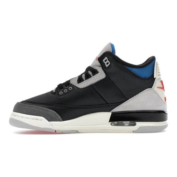Air Jordan 3 Retro OG GS Rare Air Kids Sneakers Black Chile-Red Neutral-Grey IB8968-004