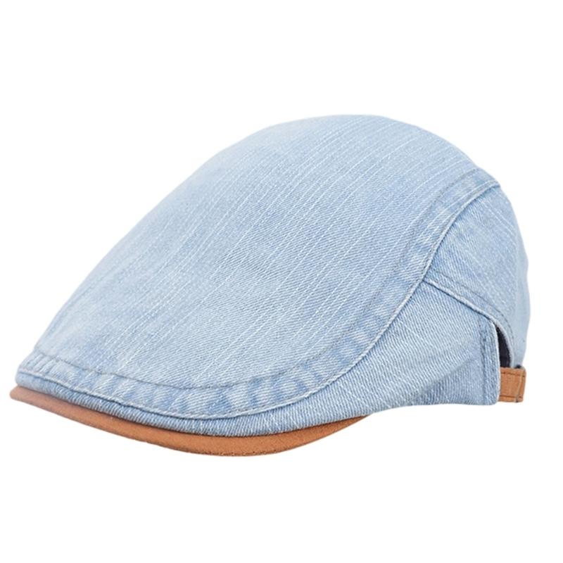

Stylish Painter Hat Fashion British for Dating Photography Props светло-синий