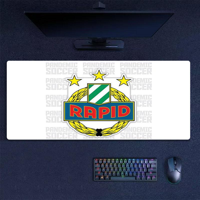 Rapid Vienna Mouse Pad, Large Gaming Desk Mat, Non-slip XXL Mousepad for Laptop & Tablet, Mini PC Playmat with Stitched Edges