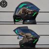 Motorradhelme Doppelvisier Modularer Klapphelm DOT-geprüft Integralhelm Motorrad-Rennhelm Klapphelm für Motorrad