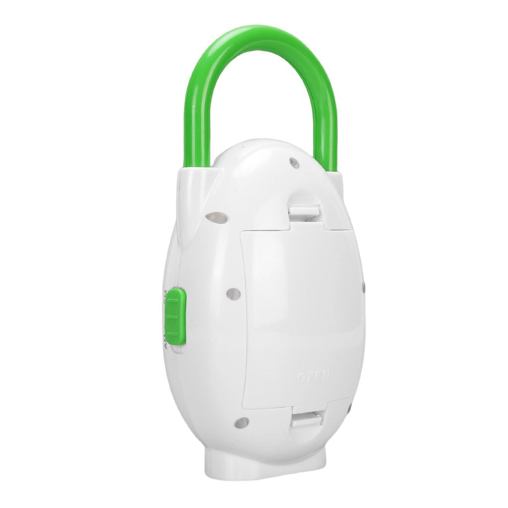Portable Radio AM FM IPX5 Water Proof 500 MW Volume Adjustable Home Radio Green