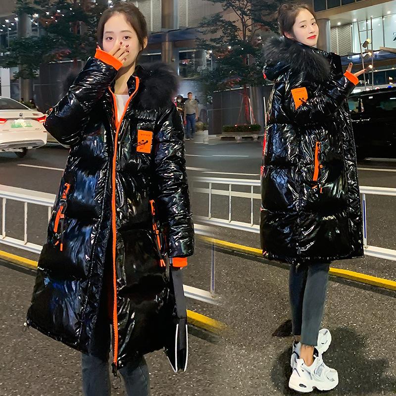 

Женское осенне-зимнее длинное хлопковое пальто длиной до колена, утолщенное свободное пальто с капюшоном