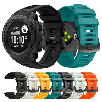 Watchband 22mm Silicone Strap For Garmin Instinct 2 Smart Watch Band for Garmin Instinct Tide/Tactical/Esports/Dual Power Surf