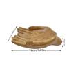 New Creative Wooden Carving Buddha Hand Crystal Display Stand Fruit Tray Living Room Office Desk Ornament Home Decoration