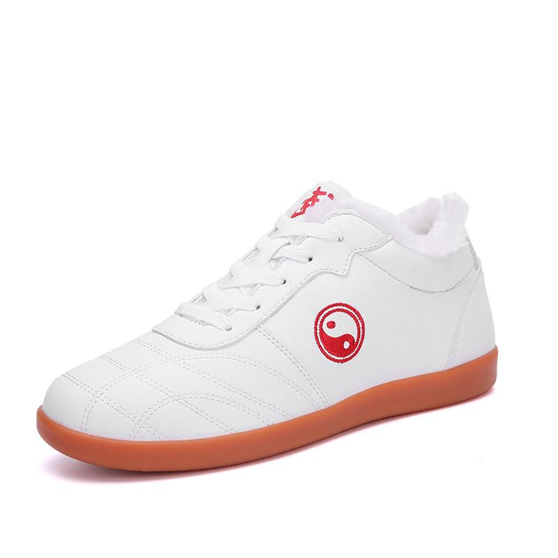 Premium-Weichleder Tai Chi Schuhe Tai Chi Übungsschuhe Rindersehnensohle Kampfsportschuhe Team-Performance-Schuhe