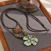 Bohemian Light Luxury Layered Leaf Necklace - Unique Sweater Chain Accessory