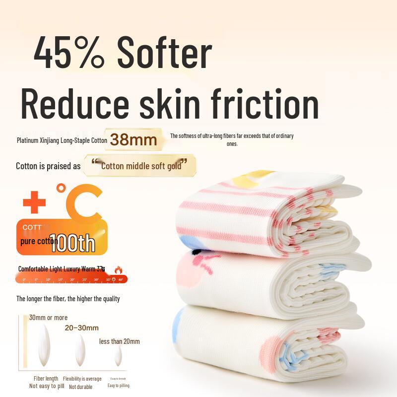 Baby Girl Anti-slip Cotton Mid-Tube Floor Socks