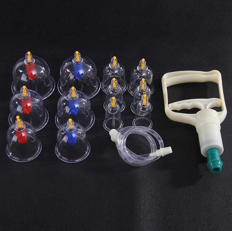 12-Can Home Vacuum Cupping Set for Meridian and Moxibustion Therapy