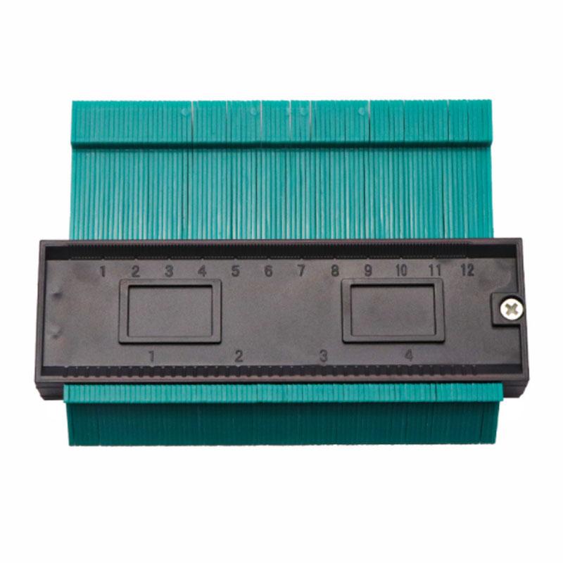 5/10 Inch Contour Profile Gauge Tiling Laminate Tiles Edge Shaping Wood Measure Ruler ABS