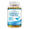 Cápsulas de Aceite de Pescado Omega-3 de Alta Pureza, 1250 mg, Fórmula de Alta Potencia, Para Adultos, Apoya la Salud General