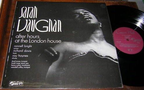 

LP Record SARAH VAUGHAN After Hours At The London House SJSC1267 Concert Hall 1969 UK Jazz Used