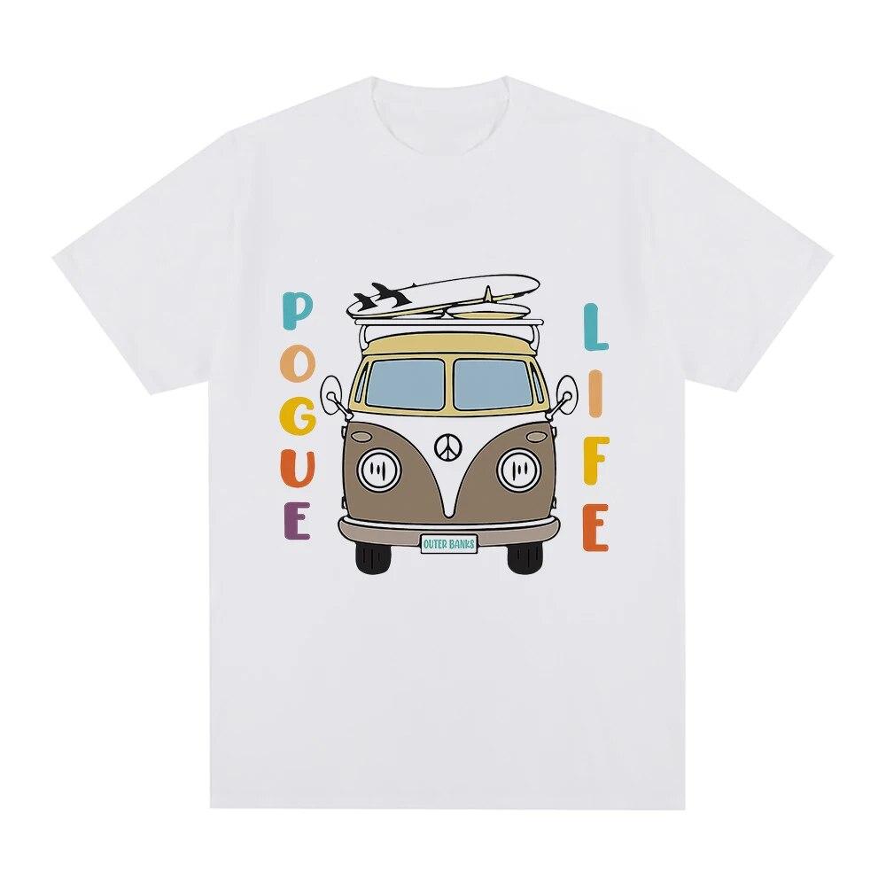 Tricou Outer Banks 3 pentru femei, tricou estetic amuzant cu grafic Pogue Life, tricou unisex OBX North Carolina, vintage, casual, din bumbac