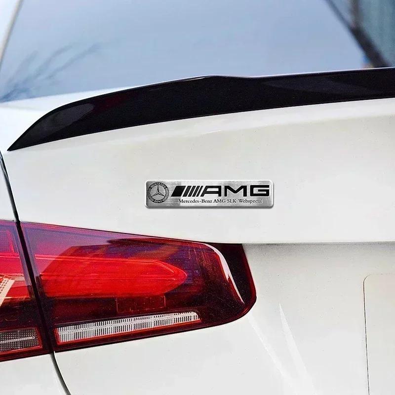 3D Metal Emblemer Bil Styling Klistermærker Decals Tilbehør Til Mercedes Benz W204 W205 W212 W213 W221 W177 W246 GLA GLC CLA A S Klasse