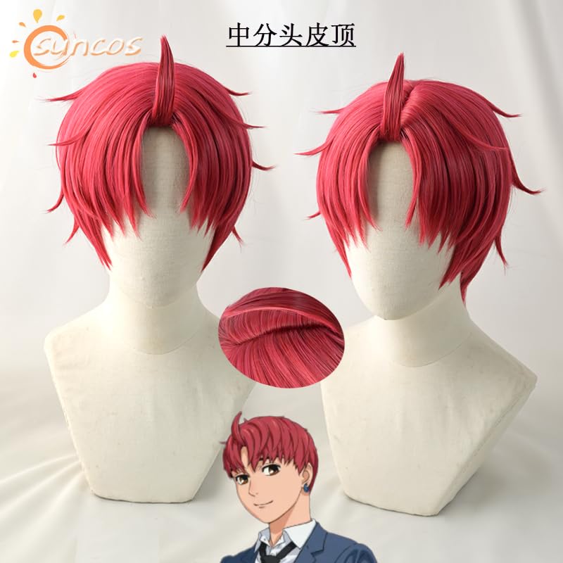 SUNXXCOS Dandadan Cosplay Wig Heat Resistant Wig Costume Accessory (Enjoji Jin)
