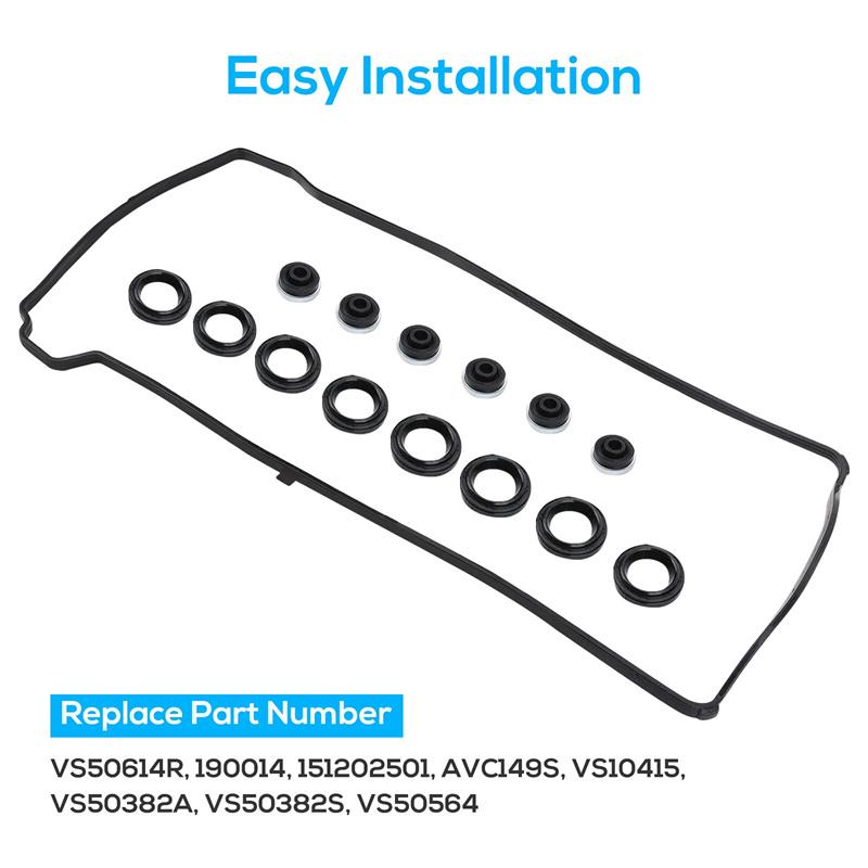 Engine Valve Cover Gasket Set For Honda Accord 2003-2012 2.4L L4 2000-235314 Evs50614R Vs50614R Vs50382A