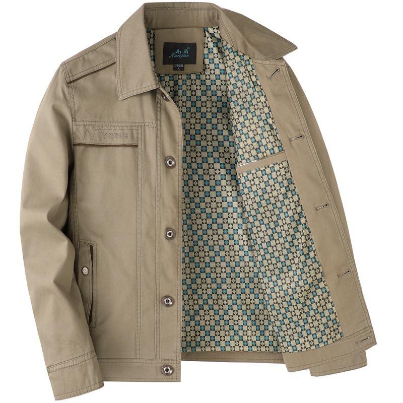 Dad's Mid-aged Stand-collar Jacket: New Spring & Autumn Style for Men