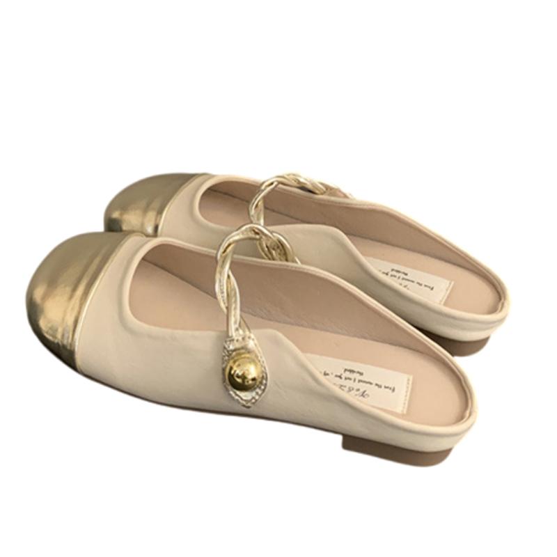 Fashion Flats Women Slippers Spring Casual Fashion Mules Shoes Dress Cozy Woman Sandals 2025 New Trend Designer Luxury Chaussures Femme