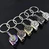 Car Speed Gearbox Gear Head Keychain Manual Transmission Lever Metal Key Ring Car Refitting Metal Pendant Creative Keychain