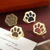New 1/4pcs Metal Cat Paw Binder Clips Bill Binder Clip Foldback Notes Letter File Paper Clip Binding Securing Clip Office School