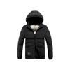 Lightweight Cotton Coat Men's Winter Solid Color Graphene Slim Fit Removable Hat Thickened Hooded Jacket Men