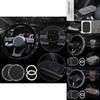 Sparkling Diamond Car Steering Wheel Cover For Universal Fit White Diamond Colored Diamond Black Diamond And More