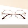 Polyhedron Titanium Alloy Pure Titanium Leg Eyeglass Frame For Myopia Prescription Glasses Customizable Prescription Available