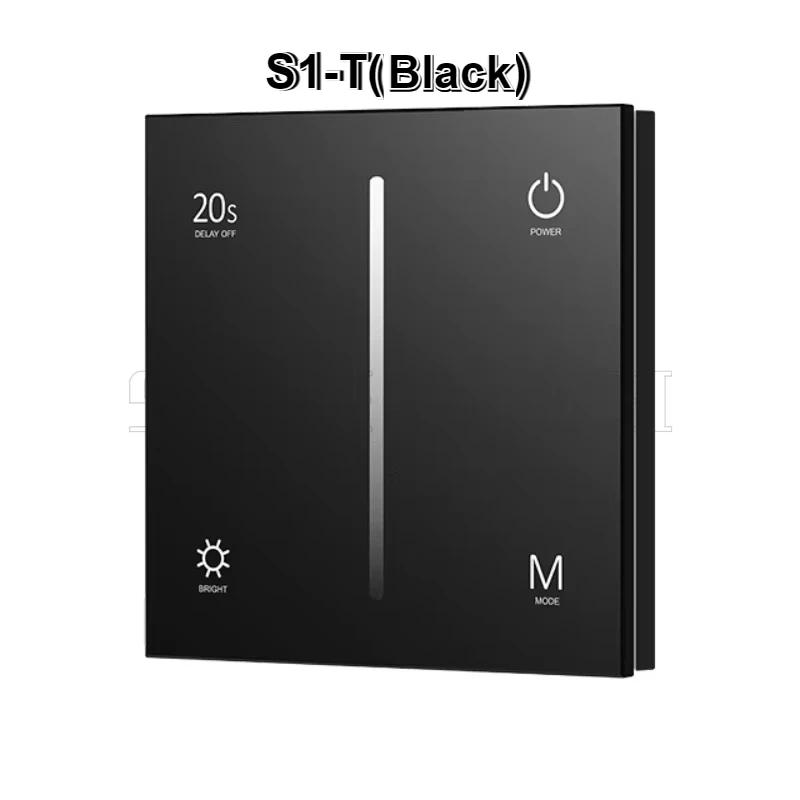 

S1-T Skydance AC100-240V Touch glass Panel AC Triac Dimmer Wireless Dimmable Remote Controller for LED Bulb Light Wall Mounted 100-240V