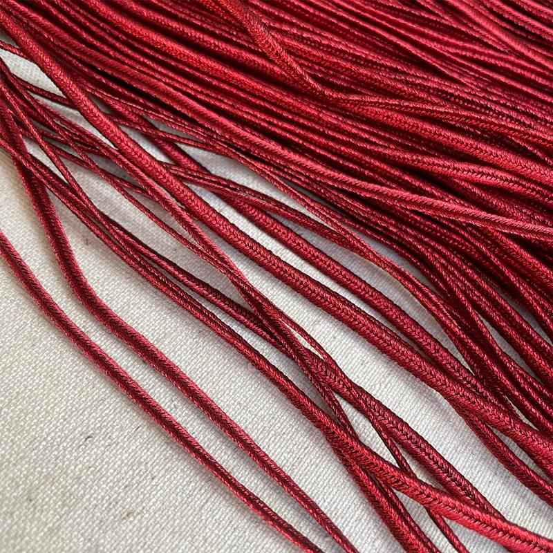3mm Thin Rope Diy Clothing Ribbon Exquisite Piping Cord for Cheongsam Dress Uniform Edge Trim Clothing Accessory 10M Long