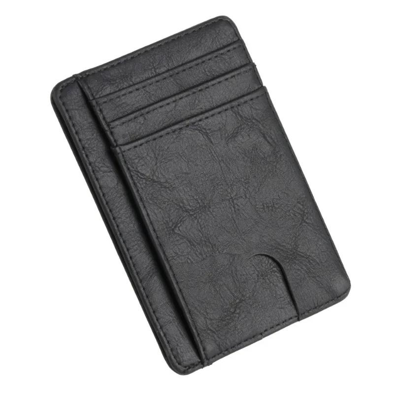RFID Blocking Wallet Business Card Cover for Case Super Thin Men Leather Credit Card Holder Card Travel Wallet Minimalist Wallet