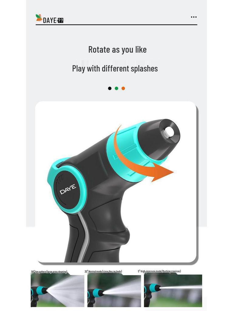 High-Pressure Multifunctional Water Gun Nozzle for Car Washing and Garden Watering