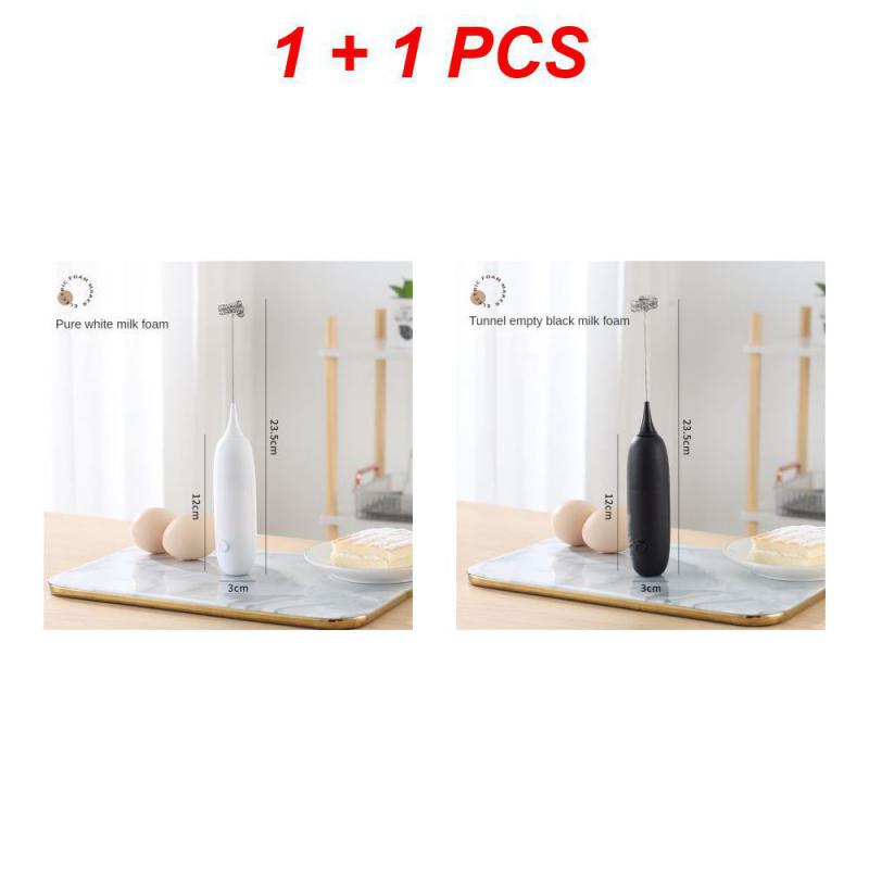 1/2 Stück, einfach zu bedienen, tragbar, Tasche, innovatives Design, ergonomisch, spart Zeit, Kaffeesahne-Aufschäumer, Milchschaum, Hand-Ei-Schläger