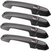 Unifizz Black Carbon Fiber Door Handle Cover Kit for Cadillac XT4 XT5 XT6 CT4 CT6 CTS ATS XTS 2013-2021 Exterior Outside Front Rear Left Right Door