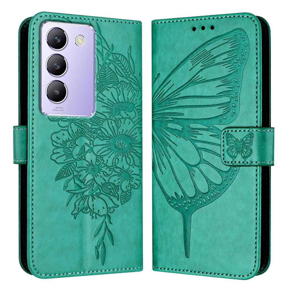 Vivo V30 Lite Magnetic attraction Leather Case For Vivo V30 Pro 5G V30 SE V40 SE Holster Flip Cover Case Phone butterfly Wallet