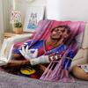 Barcelona Football Fan printed flannel breathable and warm blanket, a stylish home gift, suitable for home, office and bedspread use. 0710a21