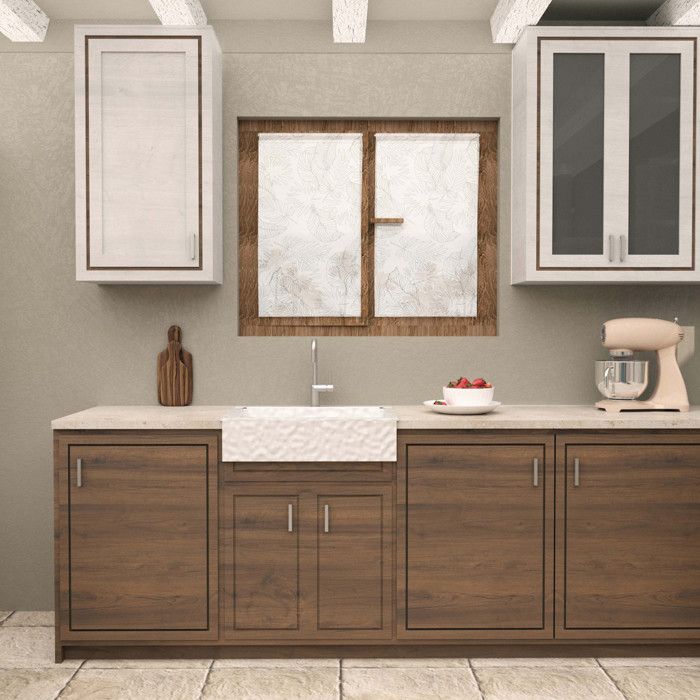 Pair of 60x90 Cm CELIA Khaki Curtains, by Soleil d'Ocre