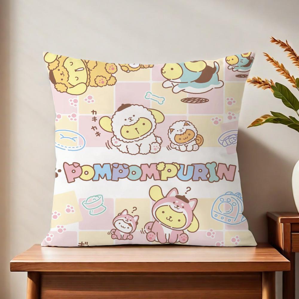 Kawaii P-pom anime P-purin cushion cover For Pillow Printing Sofa Decoration Home Car Room Coffee Shop Office Nordic Simplicity