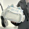 Lolita Ita Bag Korean Y2K Jk Shoulder Bag Harajuku Lolita Ita Bag Transparent Pocket PU Crossbody Bag Girls