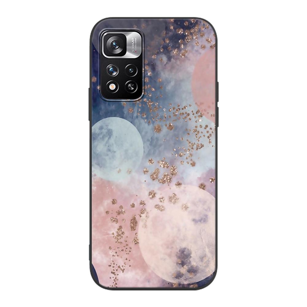 Schicke Marmor-Goldfolienhülle für Xiaomi Redmi Note 9S 9 8 10 11 Pro 9C 9A 7 8T 7A 8A 6A 6 10S Schwarze weiche Silikon-Telefonabdeckung Coque