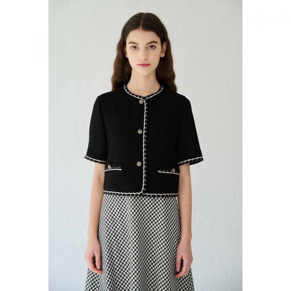 

Bcbg Half Sleeve Tweed Jacket B3m3j105 ivory (13)/77