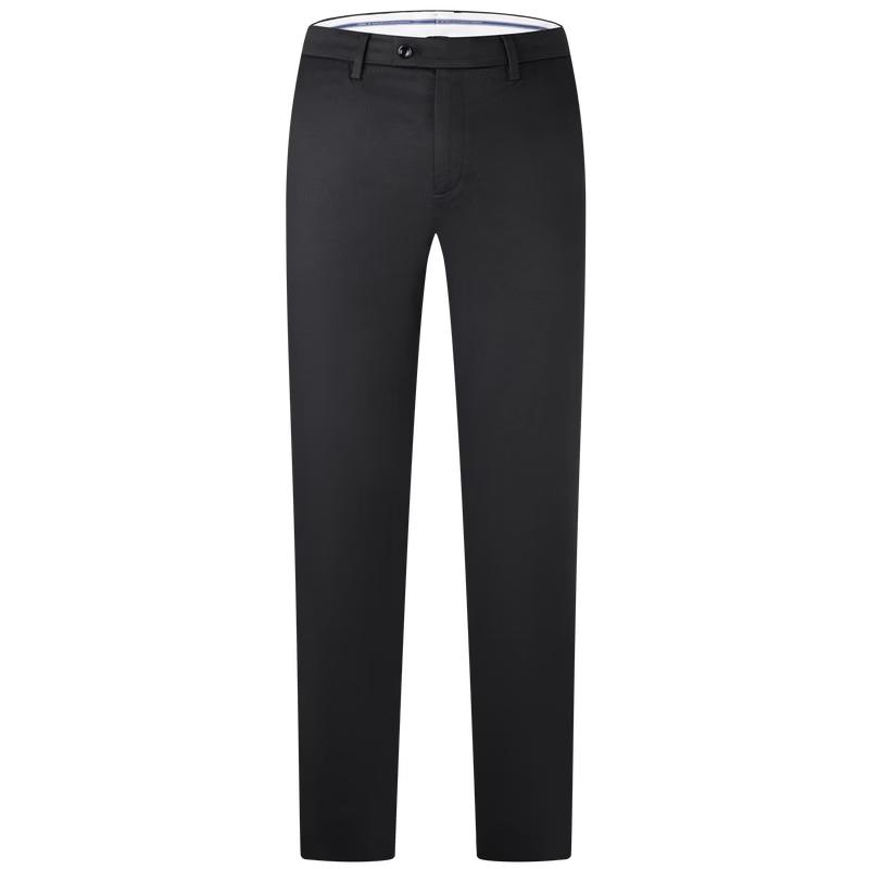 Jiumuwang Men s Cotton Tencel Straight-Leg Casual Trousers 38