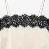 Winter 2025 European & American Style Women's Silk Satin Lace Top