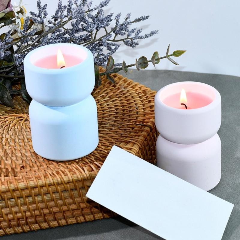 Multipurpose Cylinder Vase Silicone Mold Versatile Resin Cast Set for Home and Office Decoration and Jewelry Storage