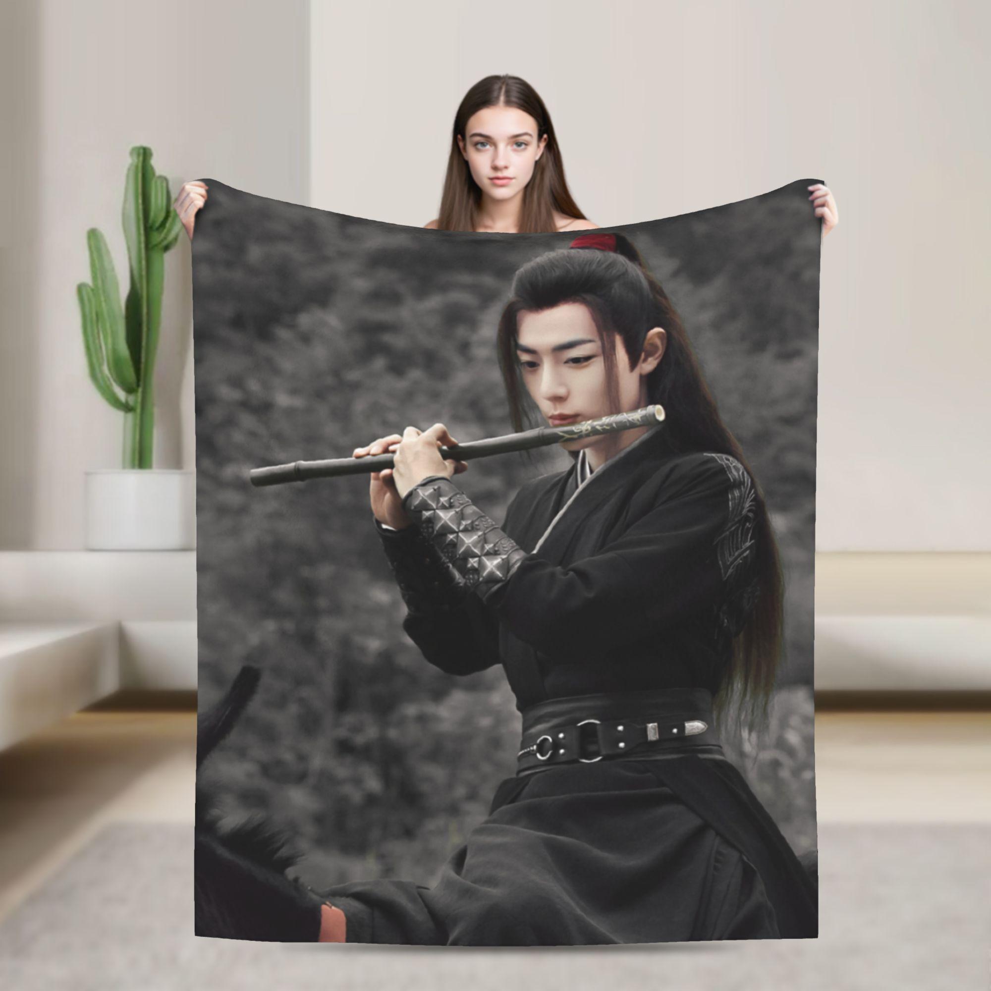 

The Untamed Fleece Blankets Yaoi Xiao Zhan Wei Ying Novelty Throw Blanket for Home 125*100cm Bedspreads 30x40in